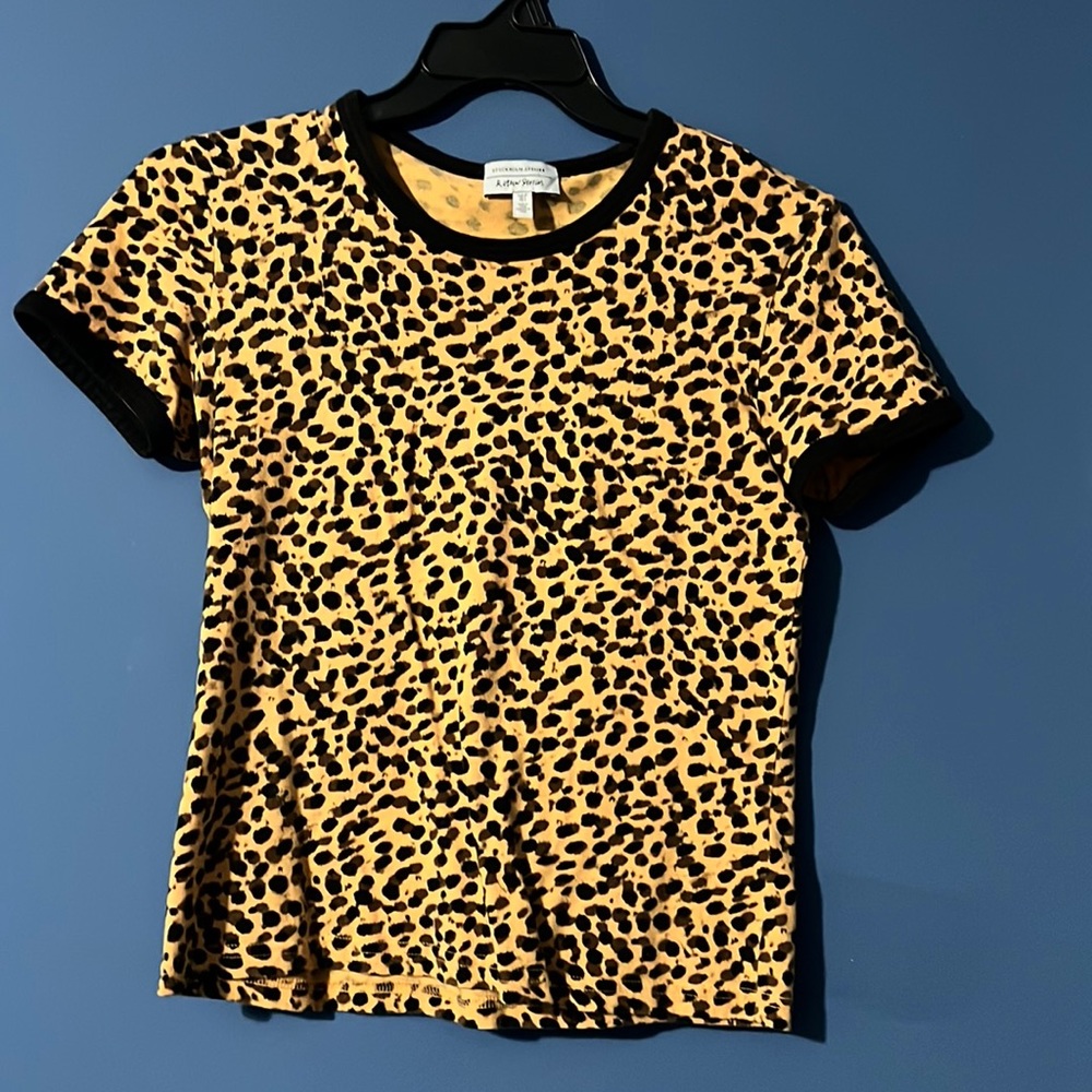 Leopard print ring tee